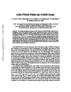 GRB 970228 Within the EMBH Model