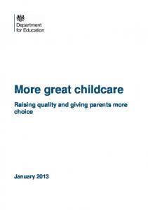 Great Childcare - Gov.uk