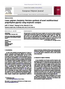 Green polymer chemistry - CyberLeninka