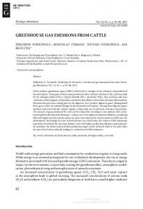 greenhouse gas emissions from cattle