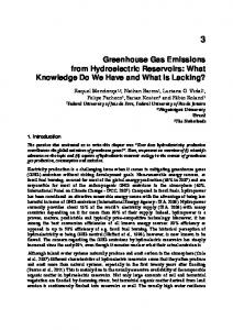 Greenhouse Gas Emissions from Hydroelectric ... - Semantic Scholar