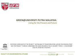 green@universiti putra malaysia - JFIT