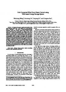 Grid-Connected Wind Farm Power Control using VRB ... - IEEE Xplore