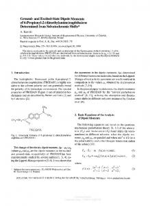 Ground- and Excited-State Dipole Moments of 6-Propionyl-2 ...