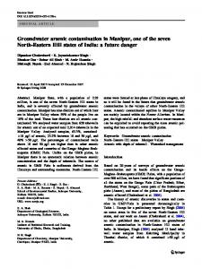 Groundwater arsenic contamination in Manipur, one of the seven ...