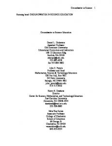 Groundwater in Science 1 Running head - CiteSeerX
