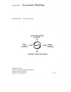 Groundwater Modelling