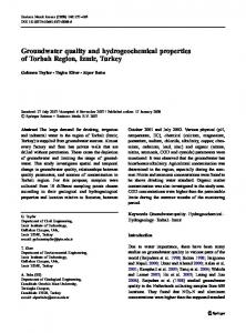 Groundwater quality and hydrogeochemical properties of ... - Core