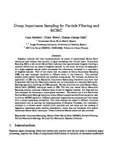 Group Importance Sampling for Particle Filtering and ...