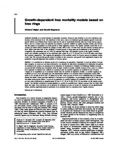 Growth-dependent tree mortality models based on tree rings