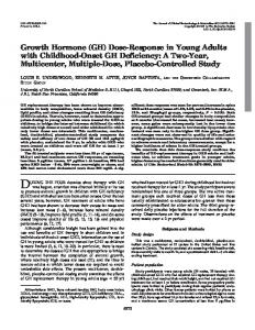 Growth Hormone (GH) Dose-Response in Young Adults with ...