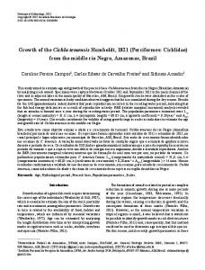 Growth of the Cichla temensis Humboldt, 1821