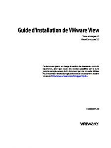 Guide d'installation de VMware View