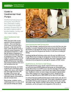 Guide to Geothermal Heat Pumps