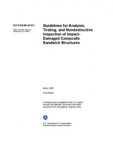 Guidelines for Analysis, Testing, and Nondestructive Inspection of ...