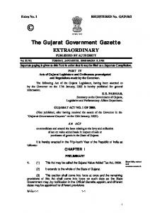 gujarat vat act 2005+schedule - Allindiantaxes