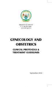 GYNECOLOGY AND OBSTETRICS