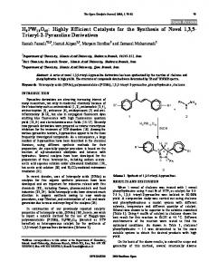 H3PW12O40: Highly Efficient Catalysts for the