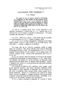 hall-higman type theorems v - Project Euclid