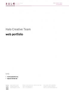 Halo Creative Team web reference