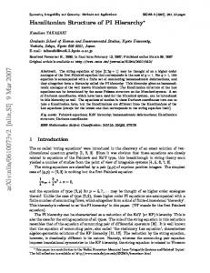 Hamiltonian Structure of PI Hierarchy