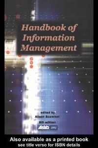 Handbook of Information Management, 8th Edition
