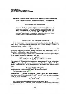 HANKEL OPERATORS BETWEEN HARDY-ORLICZ ... - inmabb