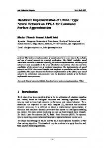 Hardware Implementation of CMAC Type Neural Network on FPGA ...