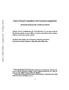 Hardy-Poincare'inequalities with boundary singularities