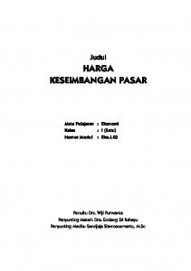 HARGA KESEIMBANGAN PASAR - Your.org