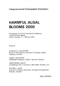 Harmful algal blooms 2000