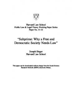 Harvard Law School - Papers.ssrn.com