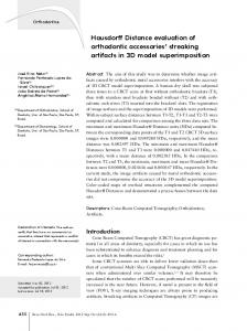 Hausdorff Distance evaluation of orthodontic accessories ... - Scielo.br