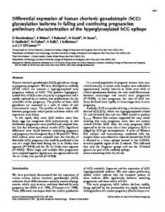 hCG - Journal of Endocrinology