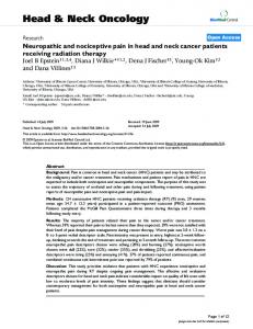 Head & Neck Oncology - Springer Link