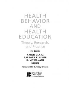 health behavior health education