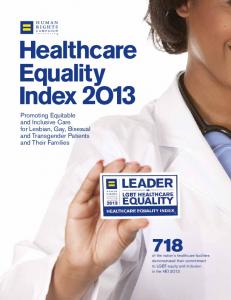 healthcare Equality Index 2O13 - Human Rights Campaign