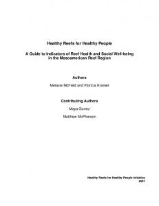 Healthy Reefs for Healthy People A Guide to ...