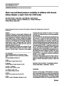 Heart rate and blood pressure variability in children ... - Springer Link