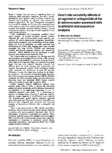 Heart rate variability effects of an agonist or ... - Springer Link