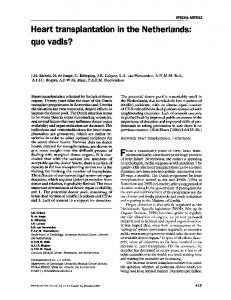 Heart transplantation in the Netherlands - NCBI