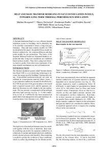 heat and mass transfer modeling in vacuum insulation panels