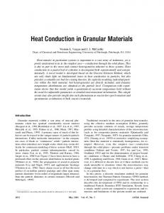 Heat conduction in granular materials