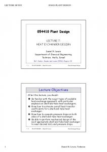 Heat Exchanger Design