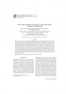 Heavy metal concentrations in soils from a remote oceanic ... - scielo.br