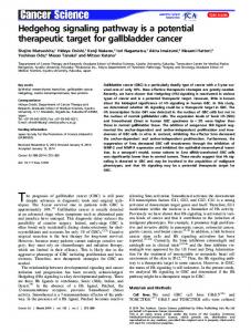 Hedgehog signaling pathway is a potential ... - Wiley Online Library