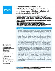 Helicobacter pylori co ... - PeerJ