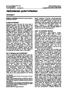 Helicobacter pylori infection