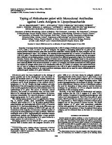 Helicobacter pylori - Journal of Clinical Microbiology - American ...