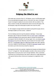 Helping the blind to see - WordPress.com